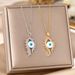 Titanium Steel Necklace, Devil's Eye Pendant, Niche, Light Luxury, Versatile Collarbone Chain Accessory_ipsvogv.com