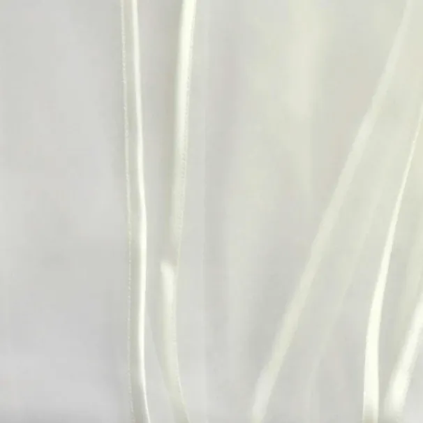 Hair Jewelry V97 Elegant Veil Drop Bridal Veils 2 Tiers With Blusher Ribbon Edge Soft Tulle Cover Face Wedding_ipsvogv.com