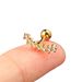 Unisex geometric piercing ear bone studs for women single titanium steel round ball screw twist ball ear studs earrings_ipsvogv.com