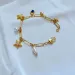 Sea animal starfish designer bracelet for women girls shine diamond nature pearl bamboo chain love four star fish cute_ipsvogv.com