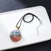 Natural Rainbow Stone Pendant for Men and Women, Hip Hop Style, Personalized Resin Wrap Design, Long Chain Necklace_ipsvogv.com