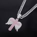 Unisex Alloy Necklace Men's Trendy Cross Pendant Hip Hop Fashion Diamond Pendant Without Chain_ipsvogv.com