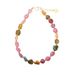 Natural Women's Bucket Beads, Irregular Rainbow Tourmaline Bracelet, High-end Candy Color_ipsvogv.com