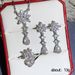 Cao Shi bride jewelry necklace three piece set super flash flower water drop zircon jewelry Korean women's Necklace Set_ipsvogv.com