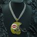 Full Rugby Helmet Alloy Pendant Hip Hop Personality Cool Fashion Exaggerated Men's Diamond Necklace_ipsvogv.com