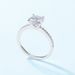 Classic Simple Moissanite Ring S925 Silver Inlaid Colored Diamond Engagement Ring_ipsvogv.com