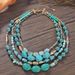 Multi Layer Beaded Acrylic Turquoise Fashionable Necklace High End Accessories_ipsvogv.com