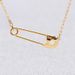 Gold Paper Clip Necklace Female Element Crystal Paper Clip Clavicle Necklace Female_ipsvogv.com