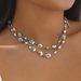 N11637 Medieval Trendy Ethnic Style Double layered Necklace with Diamonds, Light Luxury and Exquisite Girl Feeling, Made_ipsvogv.com