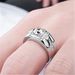 New Domineering And Fashionable Simulation Diamond Ring, Men's Platinum Plated Mosang Stone Ring_ipsvogv.com