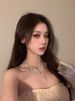 Beauty Pearl Hollow Butterfly Zircon Necklace Tassel Necklace, Light Luxury Niche Design, High-end Clavicle Chain_ipsvogv.com