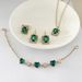 Crystal bridal necklace earrings ring bracelet set wedding dinner jewelry accessories_ipsvogv.com