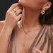 INS Gold-plated Titanium Steel Unique Snake Shaped Zircon Collarbone Blade Chain Necklace_ipsvogv.com