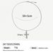 stainless steel cross pendant necklace high grade zircon non fading ins necklace female_ipsvogv.com