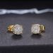 Cao Shiman diamond hip hop men's Earrings micro set zircon Plated Round Earrings_ipsvogv.com