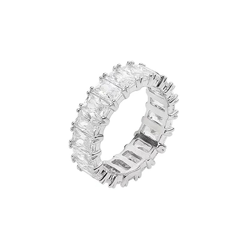 Women's Jewelry New Diamond Ring Fashion Classic Ring Pointed Zirconia Cut Eternity Ring_ipsvogv.com