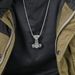 Retro Nordic Viking Triangle Knot Thor's Hammer Titanium Steel Necklace Cross border E commerce Stainless Steel Jewelry Pendant_ipsvogv.com