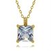 Square Zircon Necklace For Women Ins Simple Clavicle Chain Light Luxury Niche Internet Celebrity All Match Clavicle Chain_ipsvogv.com