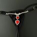 Ladies double heart rhinestone body chain sexy thong love panties fashion accessories female body chain_ipsvogv.com