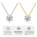 S Pure Silver Simple and Fashionable Six Claw Necklace with One Carat Mosang Stone Pendant_ipsvogv.com