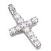 Mini zircon cross hip hop pendant tennis row chain sweater chain_ipsvogv.com