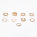 Hot Selling Jewelry, Fashionable Hollowed Out Butterfly Joint Ring Chain, Double Layered 9-piece Set For Women_ipsvogv.com