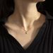Women's Jewelry Exquisite And Simple Micro Inlaid Zircon English 26 Letter Pendant Necklace 14k Gold Color Preserving Pendant DIY Jewelry Accessories_ipsvogv.com