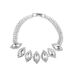 Bridal Jewelry Set - Crystal Water Drop Necklace With Earrings & Bracelet (925 Sterling Silver, Tassel Design, 18-inch Necklace)_ipsvogv.com