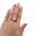 Unisex fashion spiral women's ring copper inlaid zircon plated rose gold_ipsvogv.com