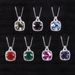 OOTD Simple Colorful Gemstone Necklace S925 Silver Inlaid Natural Smoky Crystal Topaz Pendant Agate Necklace All Match_ipsvogv.com