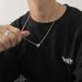 Titanium Steel Non Fading Hip-hop Pendant, Small Waist Necklace, Trendy Brand, High-end Niche Hoodie Chain Accessories,_ipsvogv.com