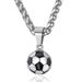 Men's Jewelry Football Baseball Rugby Pendant Necklace Personalized Stainless Steel 3D Ball Sports Chain Female_ipsvogv.com