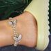 12mm Wide Butterfly Cuban Chain Anklet Exquisite Micro Inlay Light Luxury Hip Hop Fashion Jewelry Anklet_ipsvogv.com