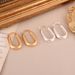 Simple Metal Style Oval Simple New Earrings Female Personality Niche Earrings Light Luxury High End Summer Earrings_ipsvogv.com
