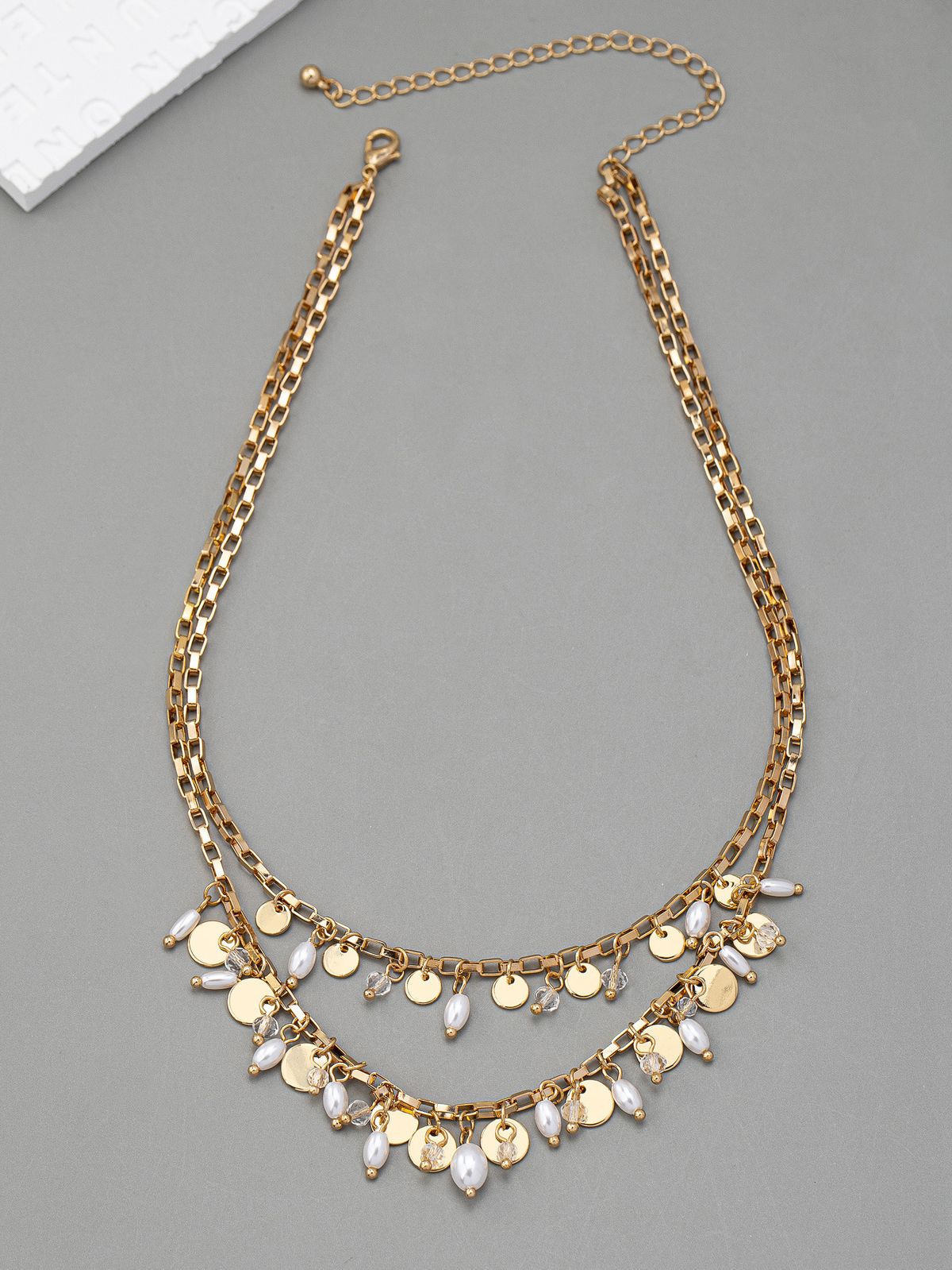 French Style Multi-layer Pearl Water Droplet Pendant Tassel Necklace For Light Luxury And High-end Jewelry_ipsvogv.com