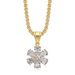 316 Stainless Steel Gold Pendant Jewelry Simple Geometric Inlaid 3A Zircon Necklace_ipsvogv.com