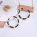 New color woven alloy handmade rice bead earrings fashionable personality trend carnival design earrings_ipsvogv.com