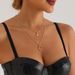 Korean Version Ins Flash Diamond Women's Necklace Double-layer Octagram Moon Necklace Niche Collarbone Chain Wholesale_ipsvogv.com
