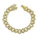 Decorative bracelet with colorful rhinestones set in Cuban exaggerated and bracelets_ipsvogv.com