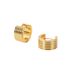 Women's Jewelry Titanium Steel Earrings Jewelry K Gold Wide Ribbed Stainless Steel Earrings Fashionable Personality Earrings_ipsvogv.com