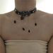 Sweet, Cool, Spicy Girl Style Leather Three-dimensional Drip Oil Rose Tassel Necklace With Female Design Sense, Choker_ipsvogv.com