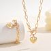 Jewelry & Accessories Necklace Buckle Peach Heart Love Pendant Necklace Ladies Fashion Simple Temperament Heart Shaped Neck Jewelry_ipsvogv.com