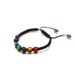 New Fashionable And Personalized 13 Colorful Rainbow Stone Woven Rope Prayer Bracelet_ipsvogv.com
