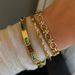 Instagram Titanium Open Colorless Stainless Steel Bracelet, Women's High Grade Zircon Bracelet_ipsvogv.com