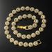 Hip Hop Round Rhinestone Necklace. Menโs Hip Hop Cool And Fashionable Stitching Full Diamond Necklace._ipsvogv.com