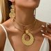 Women’s Jewelry Set Fashion Geometric Niche Design Light Luxury Necklace Earrings Jewelry Simple Exaggerated Ladies Collar Versatile Earrings Earrings_ipsvogv.com