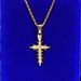 Cross Pendant Full Rhinestone Simple Religious Necklace Accessory_ipsvogv.com