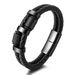 Men's Jewelry Multi Layer Leather Double Layer Braided Genuine Leather Bracelet Stainless Steel Magnet Buckle Bracelet Creative Punk Leather Bracelet_ipsvogv.com
