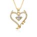 Simple Zircon Micro Inlaid Heart Shaped Pendant Necklace Female INS Niche Light Luxury Temperament All Match Love Clavicle Chain_ipsvogv.com