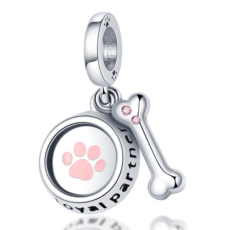 Women's Jewelry Copper Plated 925 Silver Pendant Cute Bone And Basin Pendant Fashion Birthday Valentine's Day Gift_ipsvogv.com